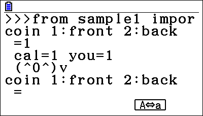 Python機能 | CASIO カラーグラフ関数電卓 fx-CG50